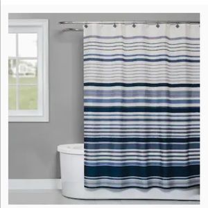 Saturday Knight LTD cubes stripe shower curtain